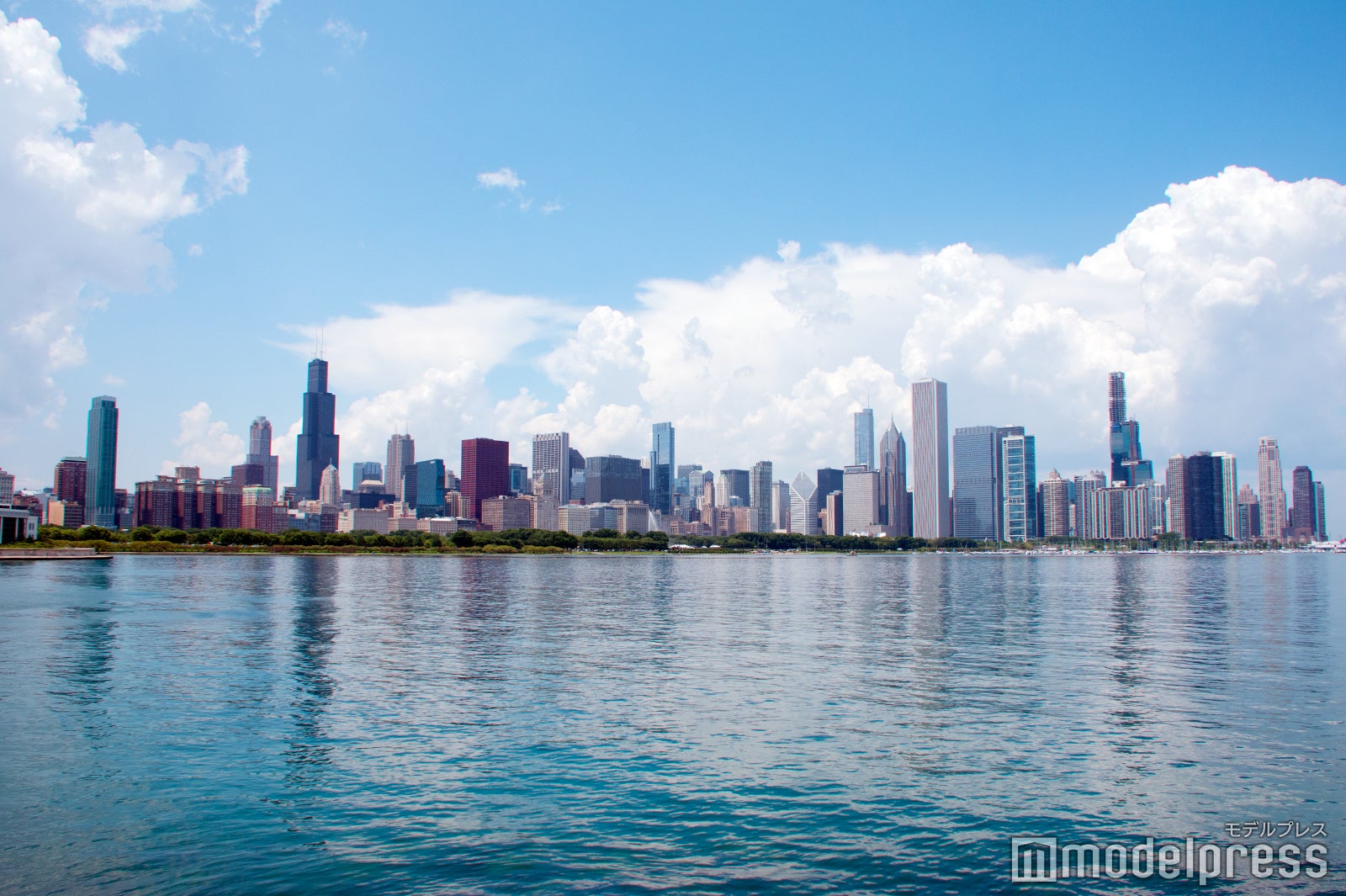 ミュージアムキャンパスから見たシカゴの風景（C）モデルプレス