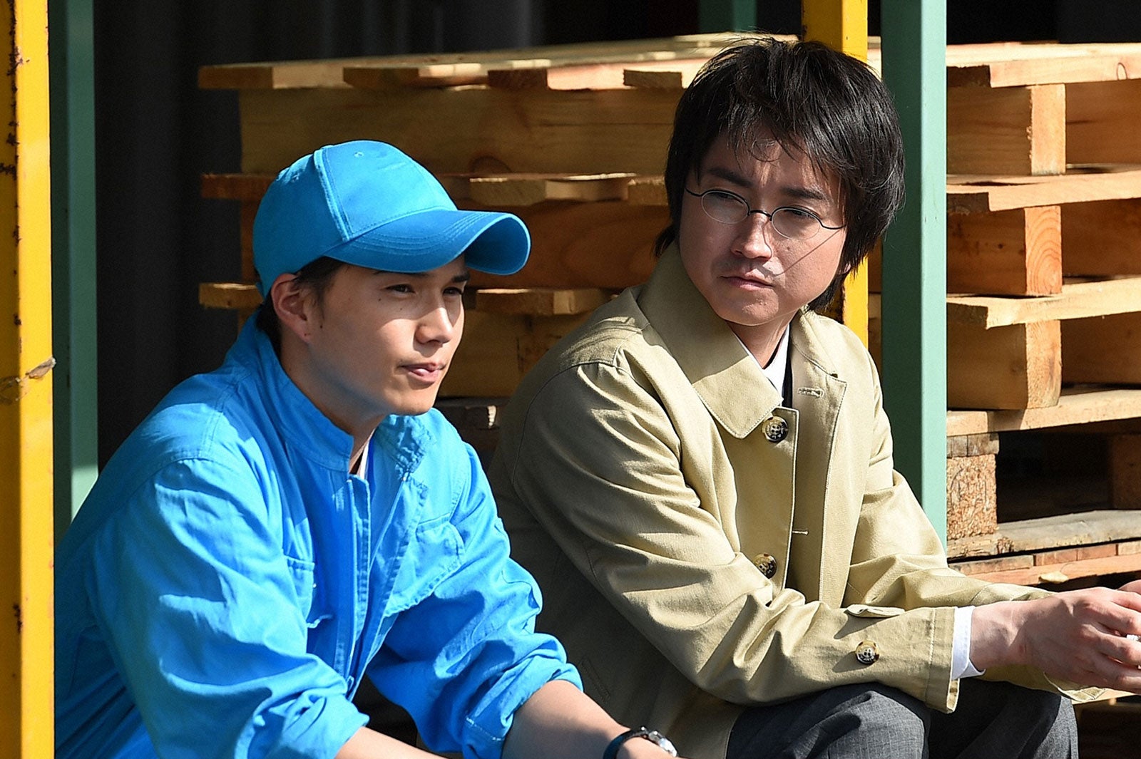 市原隼人、藤原竜也／『リバース』第3話より（画像提供：TBS）