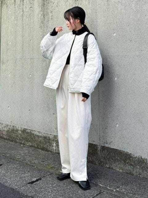 キルティング コート アウター コーデ キルティングアウターコーデ