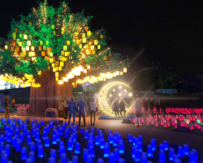 光のフォトスポット／画像提供：株式会社ラグーナテンボス