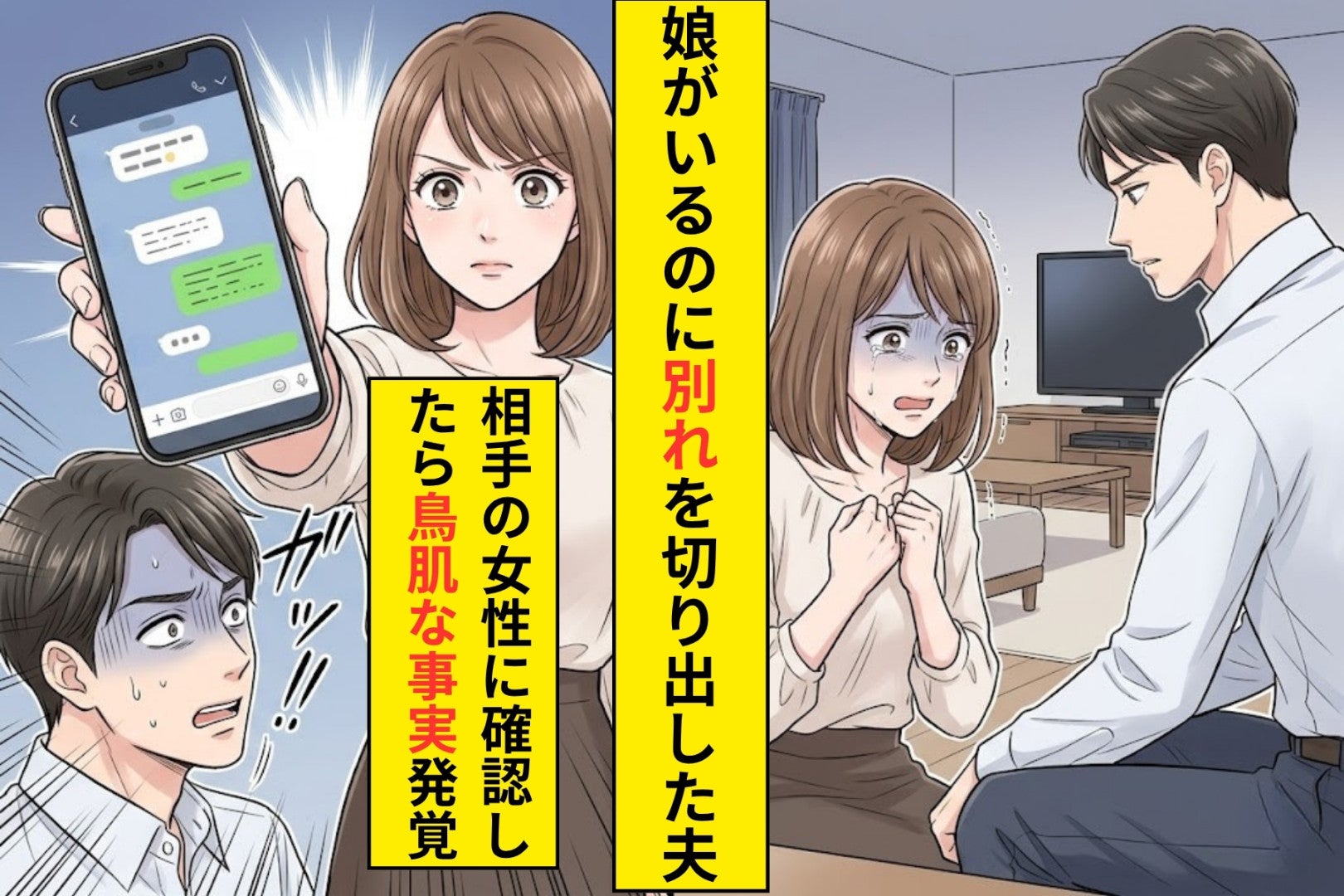「浮気相手と付き合うから別れたい」と言われた私→浮気相手に確認したら、浮気は事実無根だった...！？