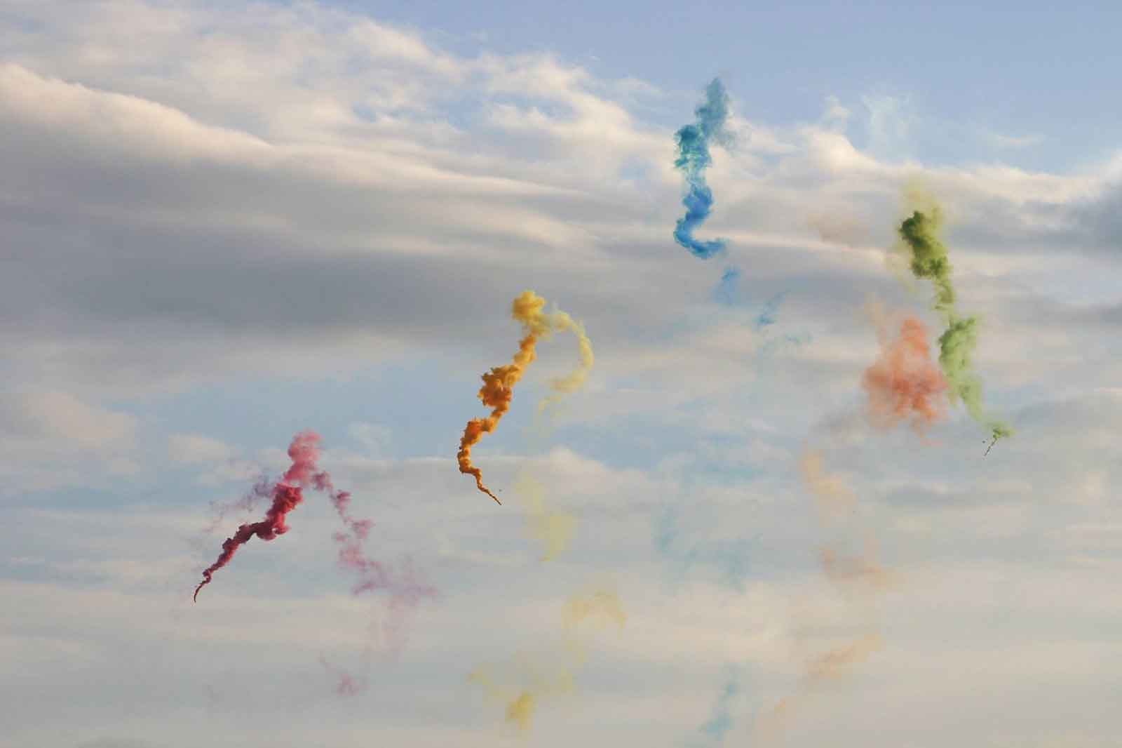 昼花火競技／画像提供：全国花火競技大会実行委員会