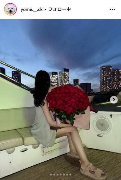 かの/カノックスターの妻Instagramより