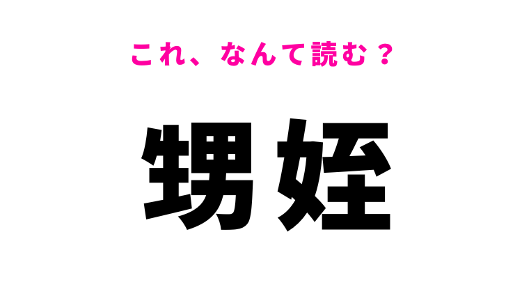 甥なんて読む？