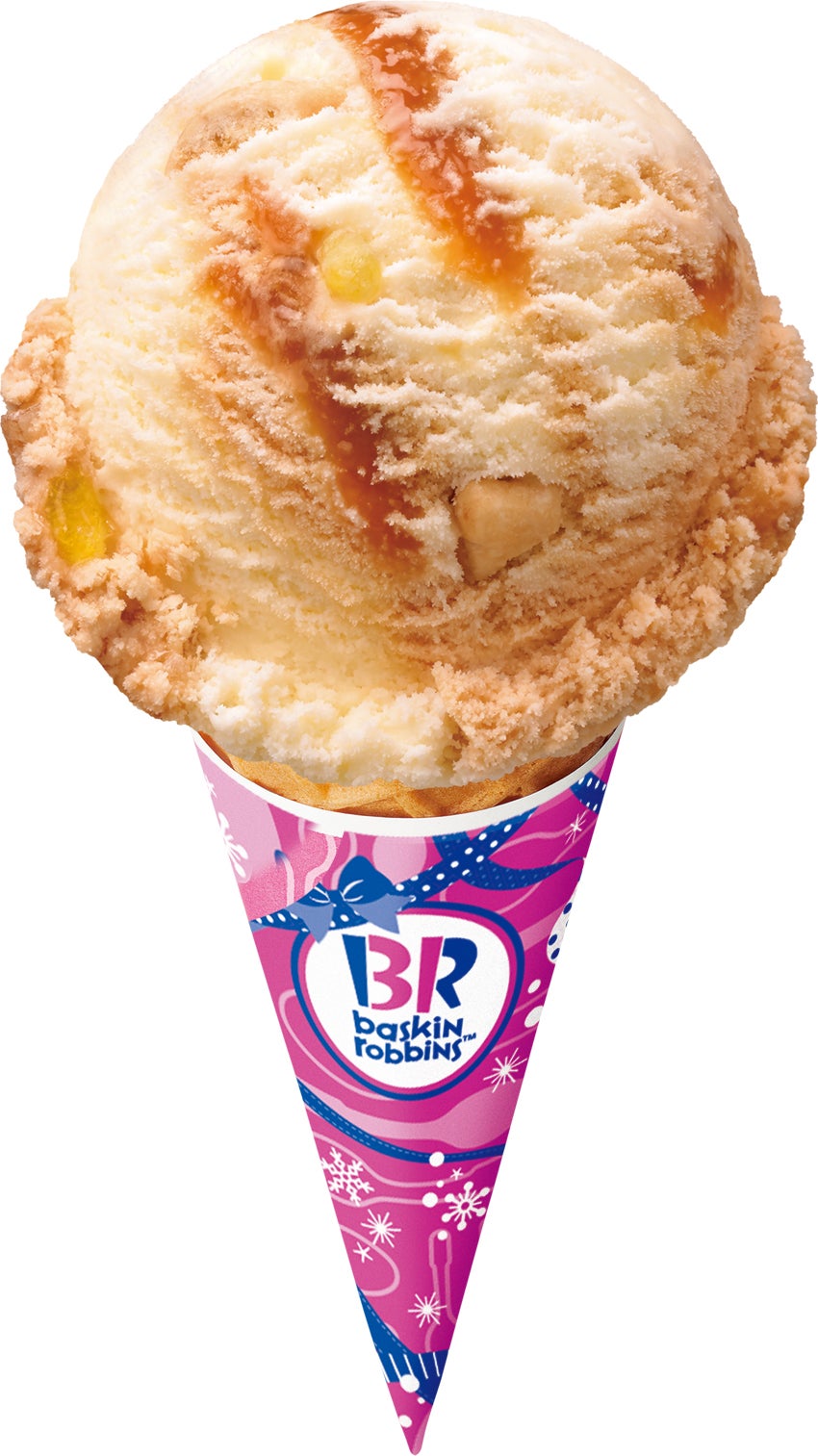 キャラメル クロカンブッシュ　シングル・レギュラーサイズ360円／画像提供：B-R サーティワン アイスクリーム