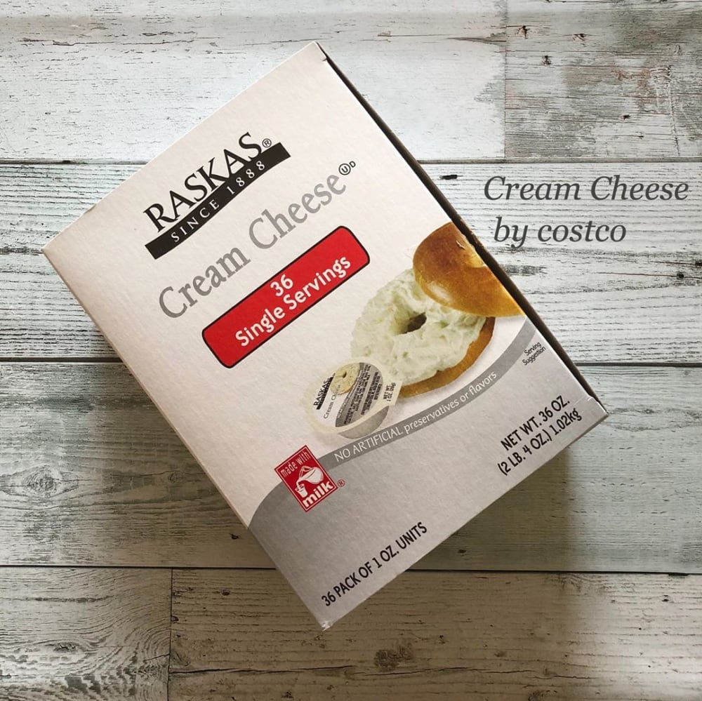 コストコのクリームチーズポーション