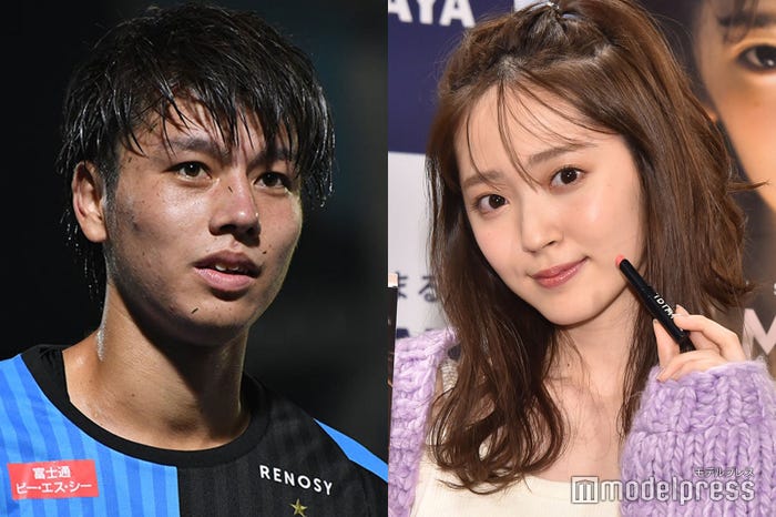 田中碧選手/Photo by Getty Images、鈴木愛理(C)モデルプレス