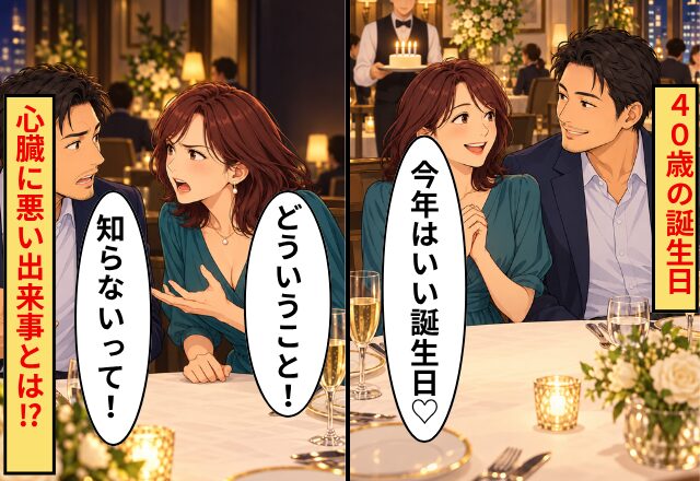 私「この人誰…？」彼氏「知らない、本当に知らない！」40歳誕生日の夜に起きた【怪奇現象のような修羅場】