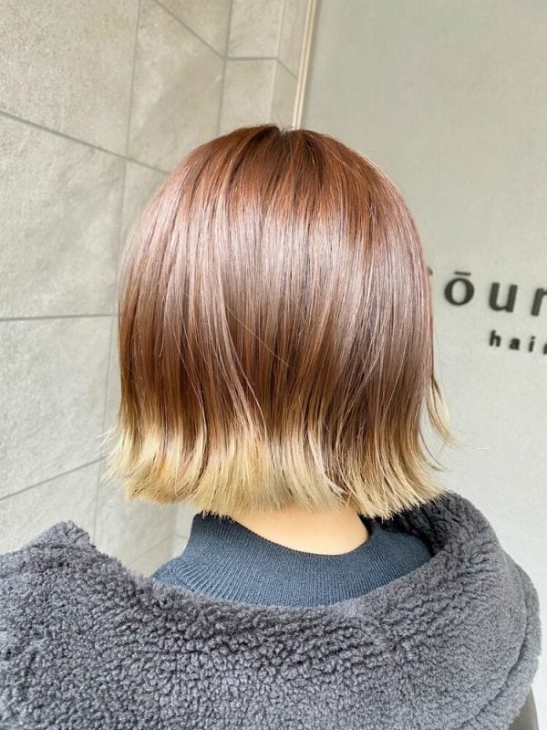 旬のヘアスタイル 裾カラー って 大人女子におすすめヘアデザインと人気色をご紹介 モデルプレス