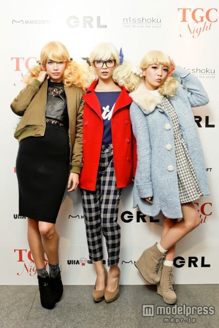 「Miss TGC 2014」ファイナリスト（左から：マリレーナ、初音、本谷紗己）／（C）TGC Night Halloween Party in OSAKA