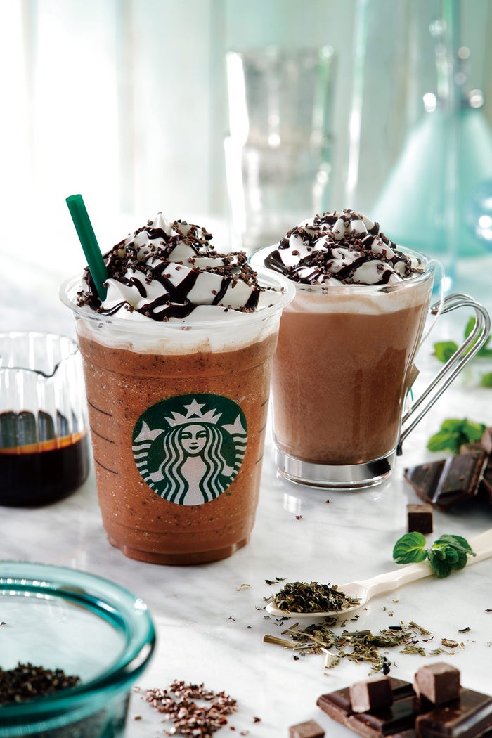 スタバ、チョコミント好き必見の新作ドリンクが4店舗限定で登場／画像提供：スターバックスコーヒージャパン