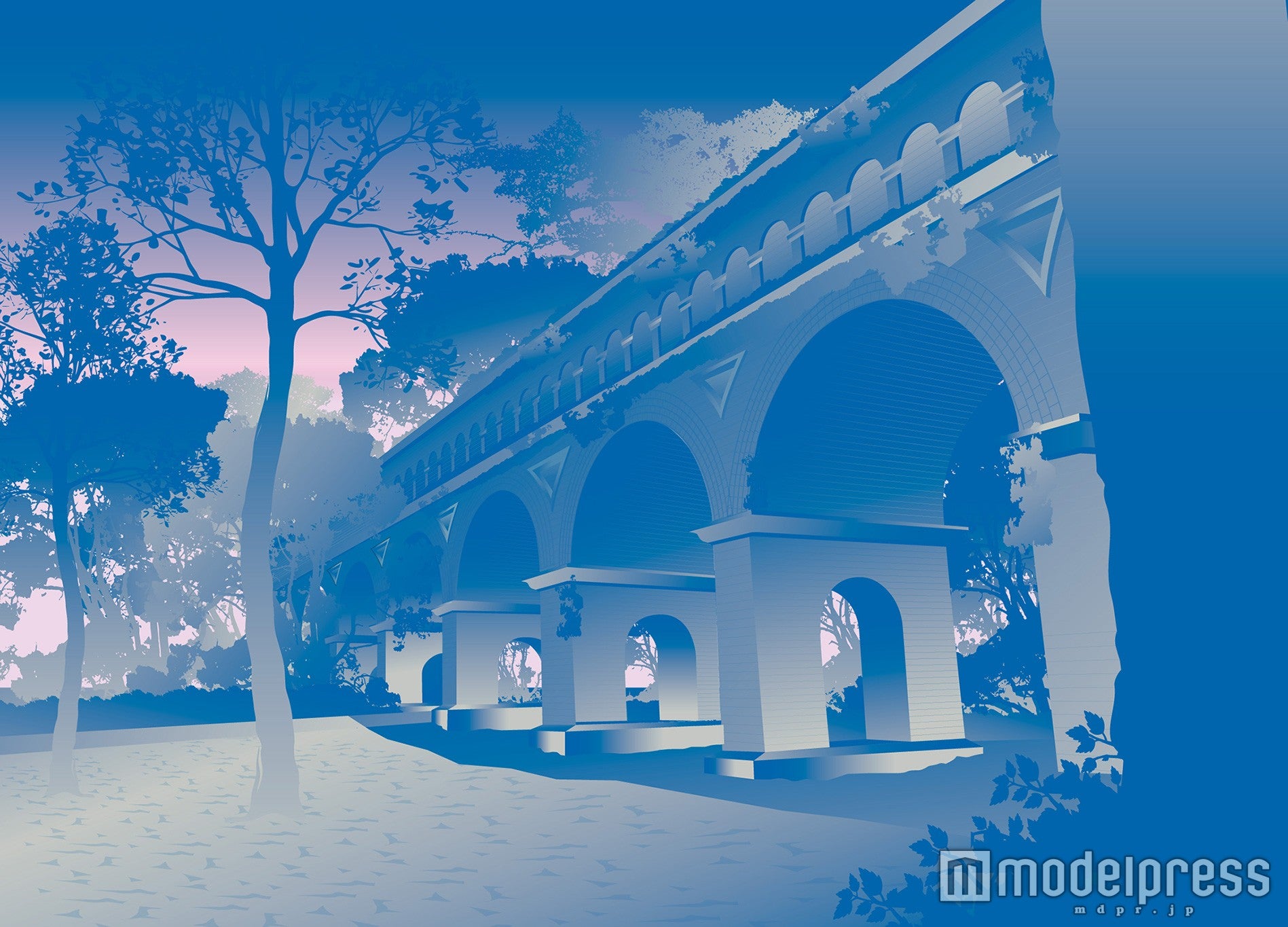 水路閣／壁紙イメージ（C）Disney