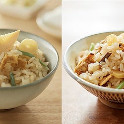 無印の「炊き込みごはんの素」シリーズに2種類の春限定商品が登場!旬の食材たけのことあさり山菜が楽しめる