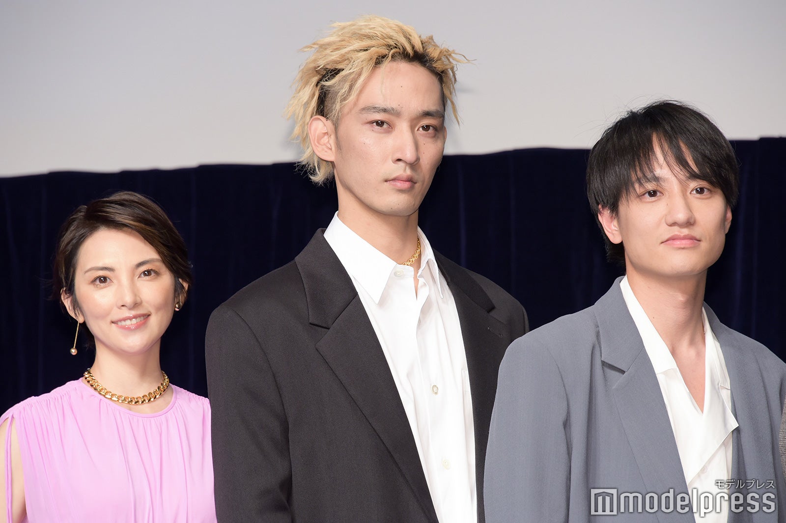 （左から）田中麗奈、上杉柊平、藤原季節（C）モデルプレス