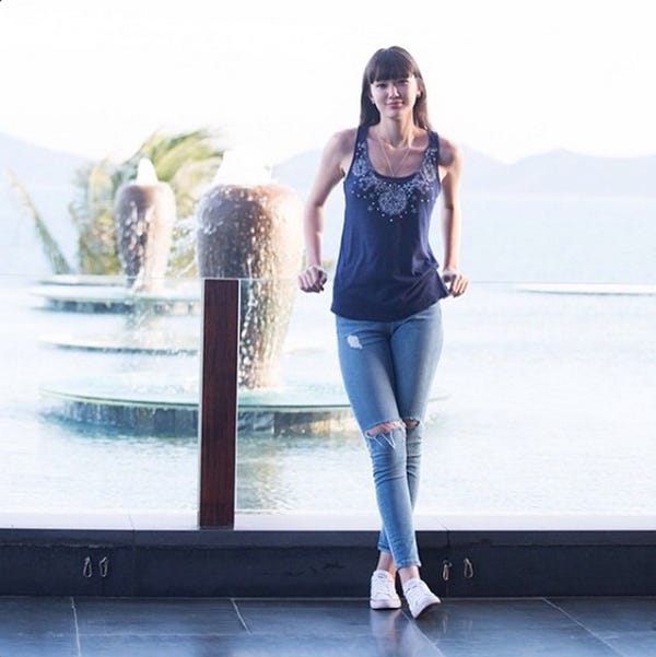 驚異の股下120センチ/サビーナ・アルティンベコワInstagramより