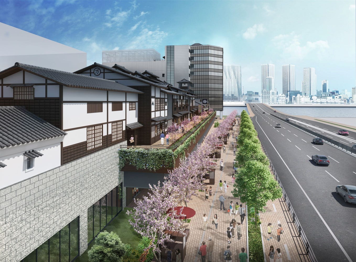 東京・豊洲市場そばに“商業&温浴”スポット「千客万来施設」2024年開業
