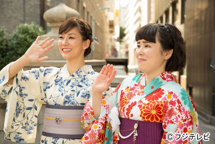 水川あさみ、ブルゾンちえみ/『人は見た目が100パーセント』第9話より(画像提供:フジテレビ)