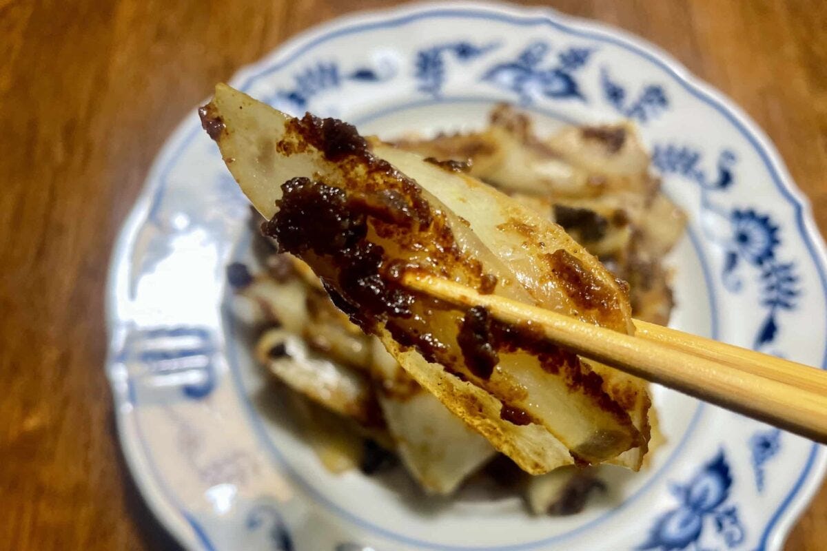 新玉ねぎのカレー炒め