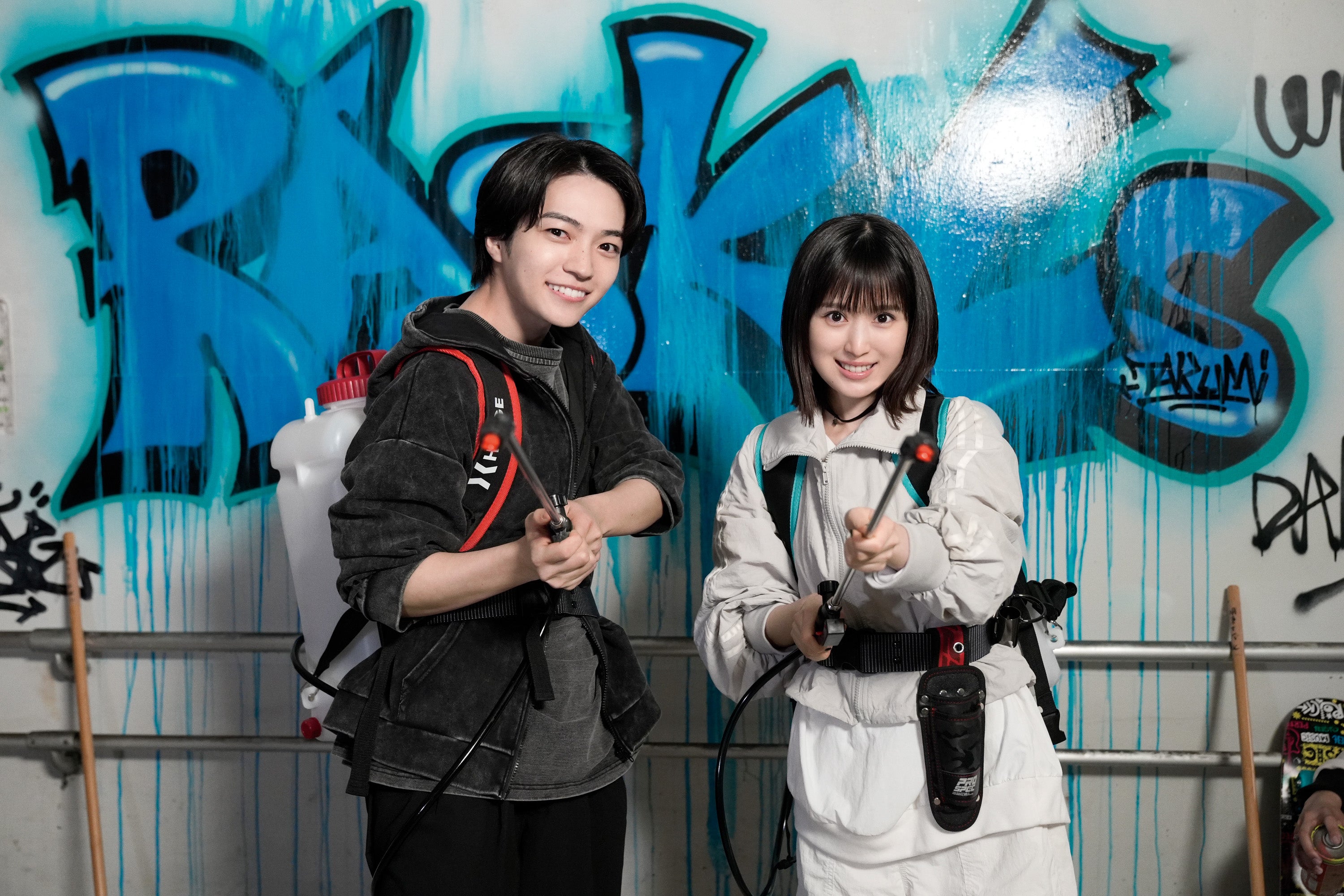 西畑大吾、福本莉子「時給三〇〇円の死神」メイキング写真（C）2026藤まる／双葉社・「時給三〇〇円の死神」製作委員会