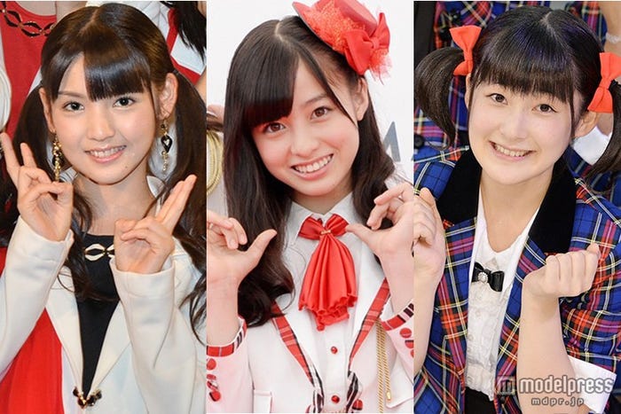 AKB48グループが今最も恐れる現役アイドルを発表/左から:道重さゆみ(モーニング娘。'14)、橋本環奈(Rev.from DVL)、嗣永桃子(Berryz工房)