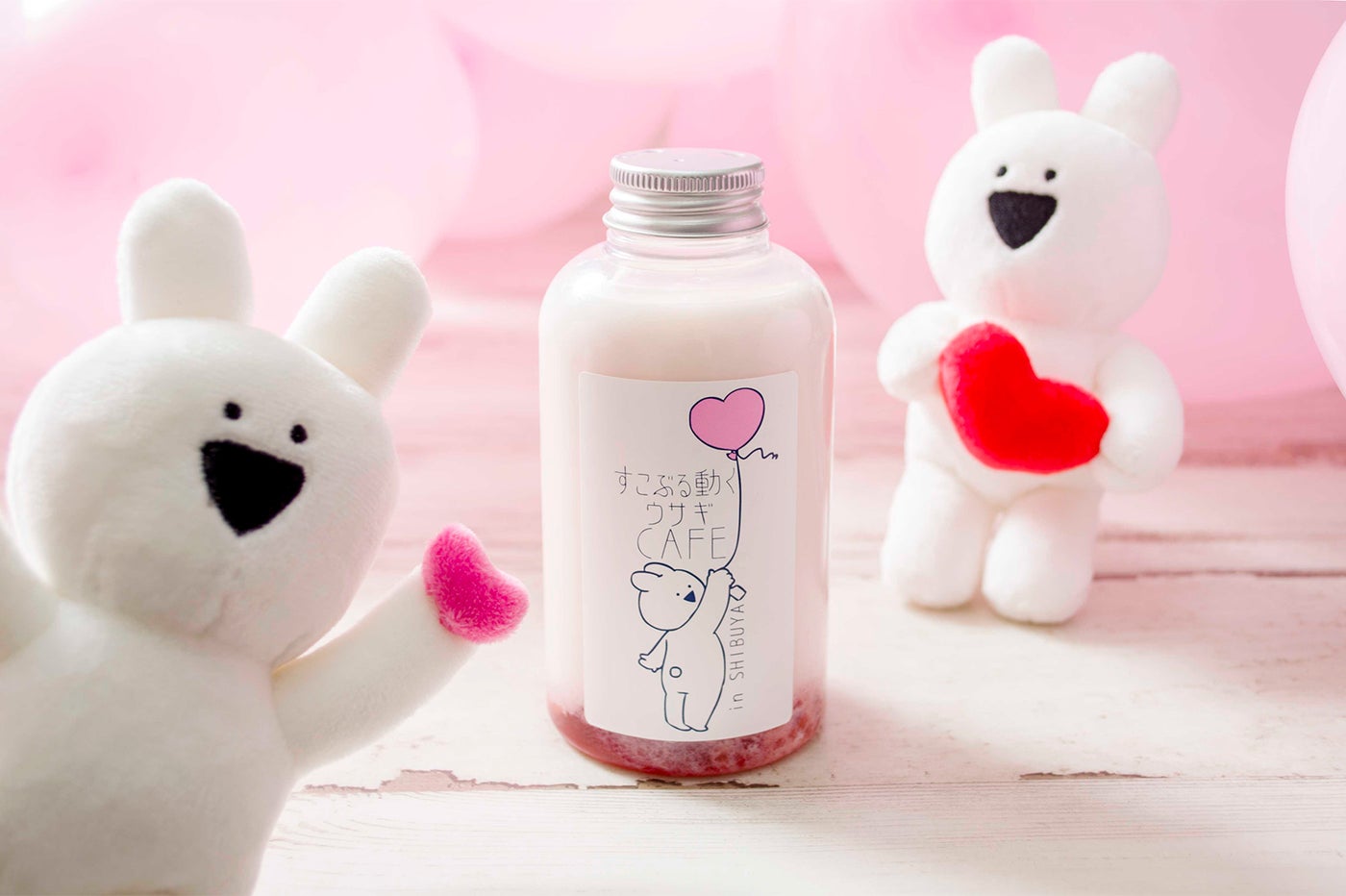 かわいいボトルドリンク～ローズいちごミルク～1,280円／画像提供：Vandalism