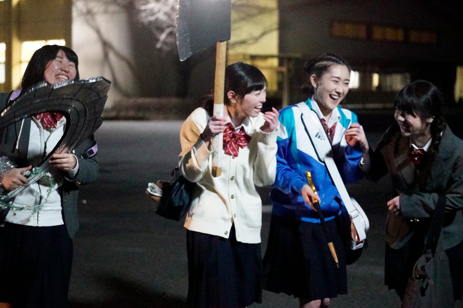 齋藤美咲、福原遥、矢倉楓子、小野花梨（C）2017吉本興業