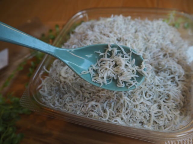 コストコしらす干しのアップ