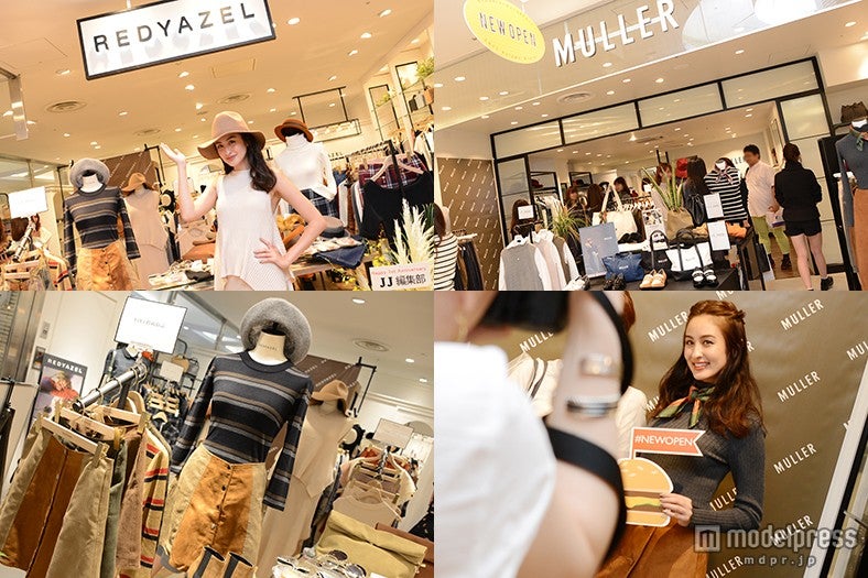 サマンサタバサグループ発アパレルショップ新店オープン 人気モデル来店で秋注目ファッションを語る