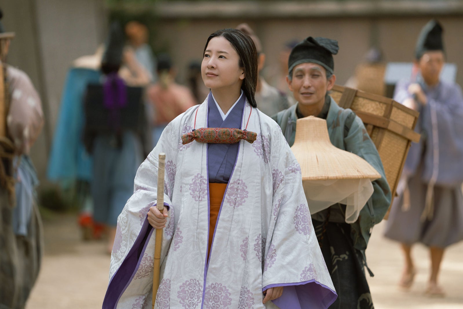 吉高由里子、矢部太郎「光る君へ」最終話（C）NHK