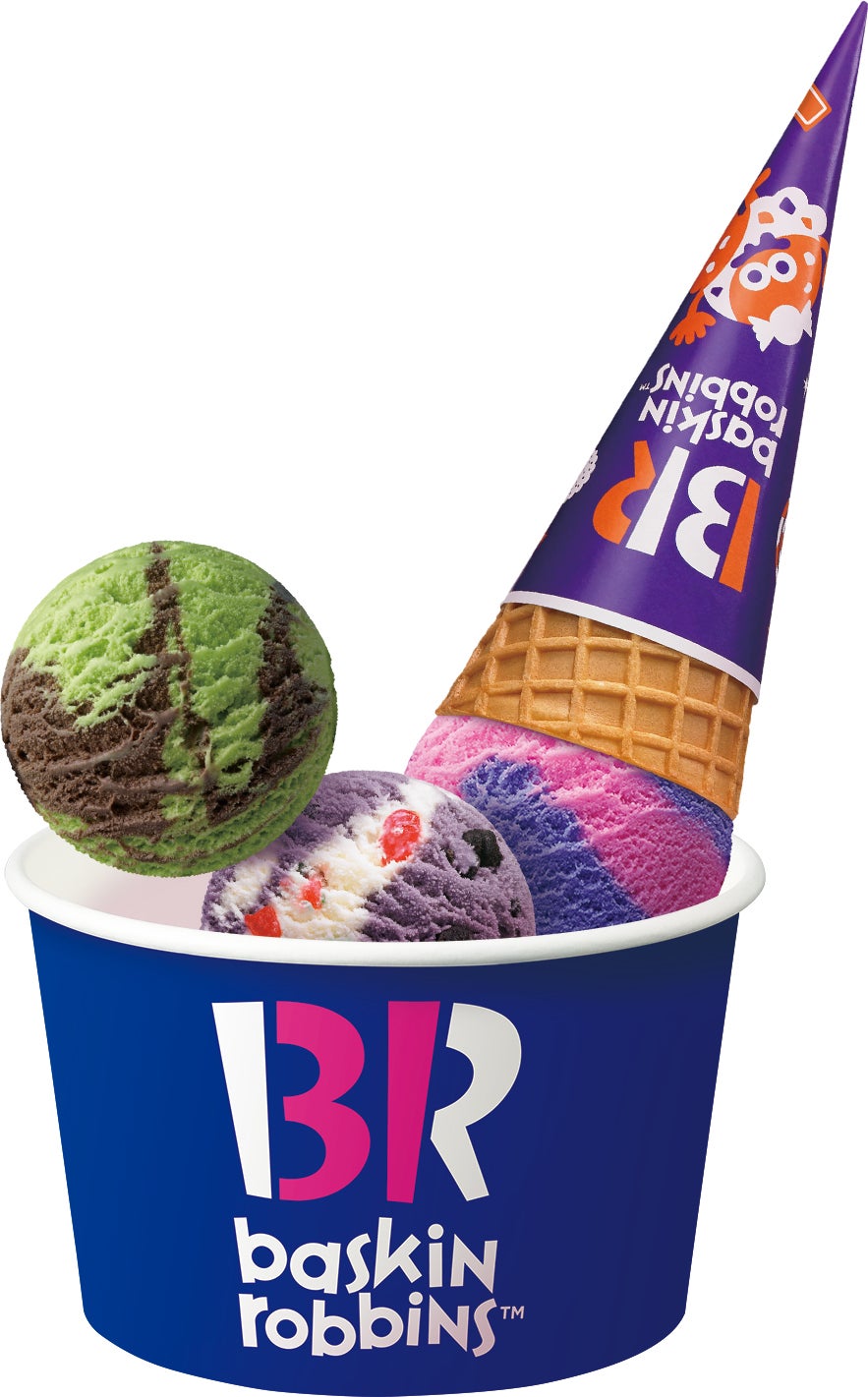 ハロウィントリプルポップカップ／画像提供：B‐Rサーティワン アイスクリーム