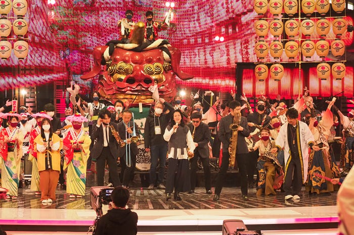 坂本冬美、東京スカパラダイスオーケストラ/リハーサルの様子(C)NHK