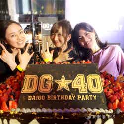 DAIGO誕生日会に出席した（左から）沢井美優、小松彩夏、安座間美優／小松彩夏オフィシャルブログ（Ameba）より