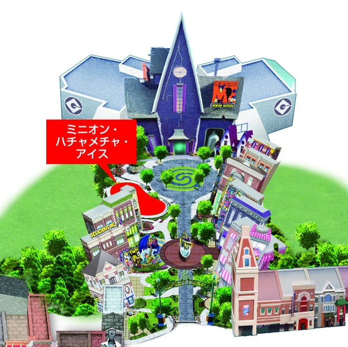 アトラクションMAP／画像提供：ユー・エス・ジェイ