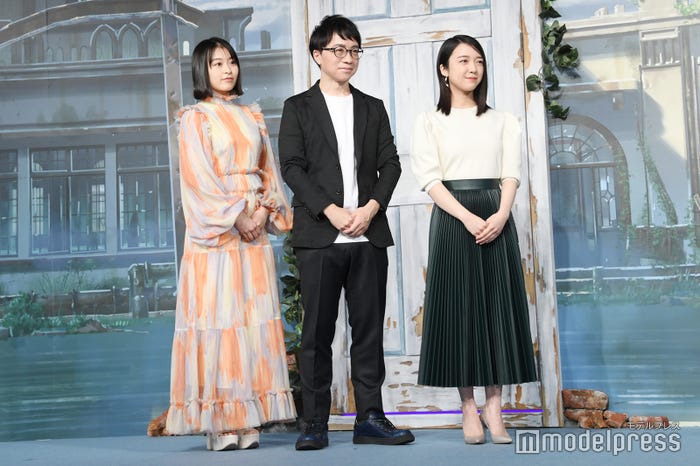 森七菜、新海誠監督、上白石萌音(C)モデルプレス