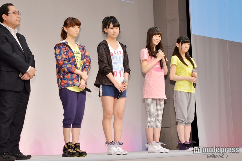 左から：大島優子、小嶋真子、西野未姫、岡田奈々