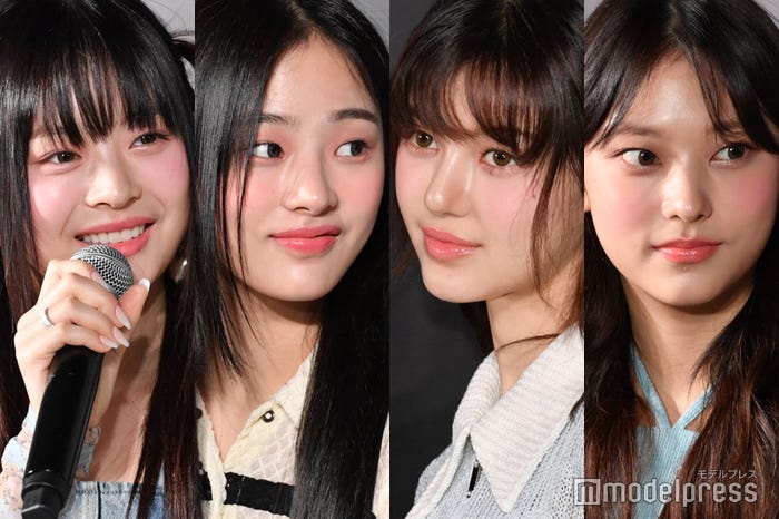 (左から)イメチェン前のハニ、ミンジ、ダニエル、ヘリン