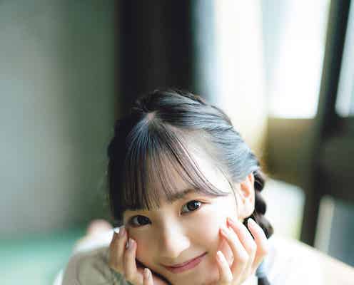 SKE48末永桜花、胸元セクシーなキャミ姿 ツインテール限定のグラビア披露