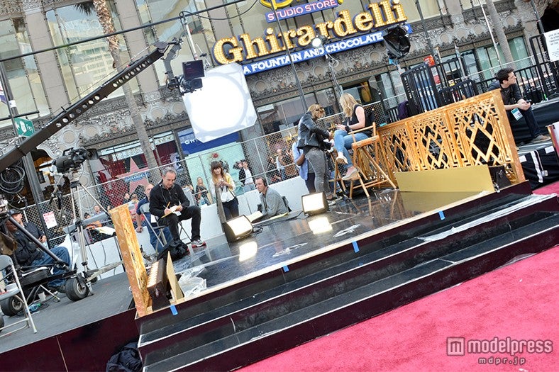 第87回アカデミー賞、レッドカーペット会場準備の様子（米・ドルビー・シアター／画像：モデルプレス）