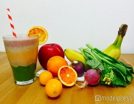 今回のスペシャルテーマは「春野菜と果実でカラフルスムージー」／画像提供：太陽のマルシェ実行委員会