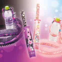 左から:クロミ・ボトルストラップ、クロミ・チュリトス ~カシスショコラ味~、マイメロディ・チュリトス ~いちごヨーグルト味~、マイメロディ・ボトルストラップ/画像提供:ユニバーサル・スタジオ・ジャパン