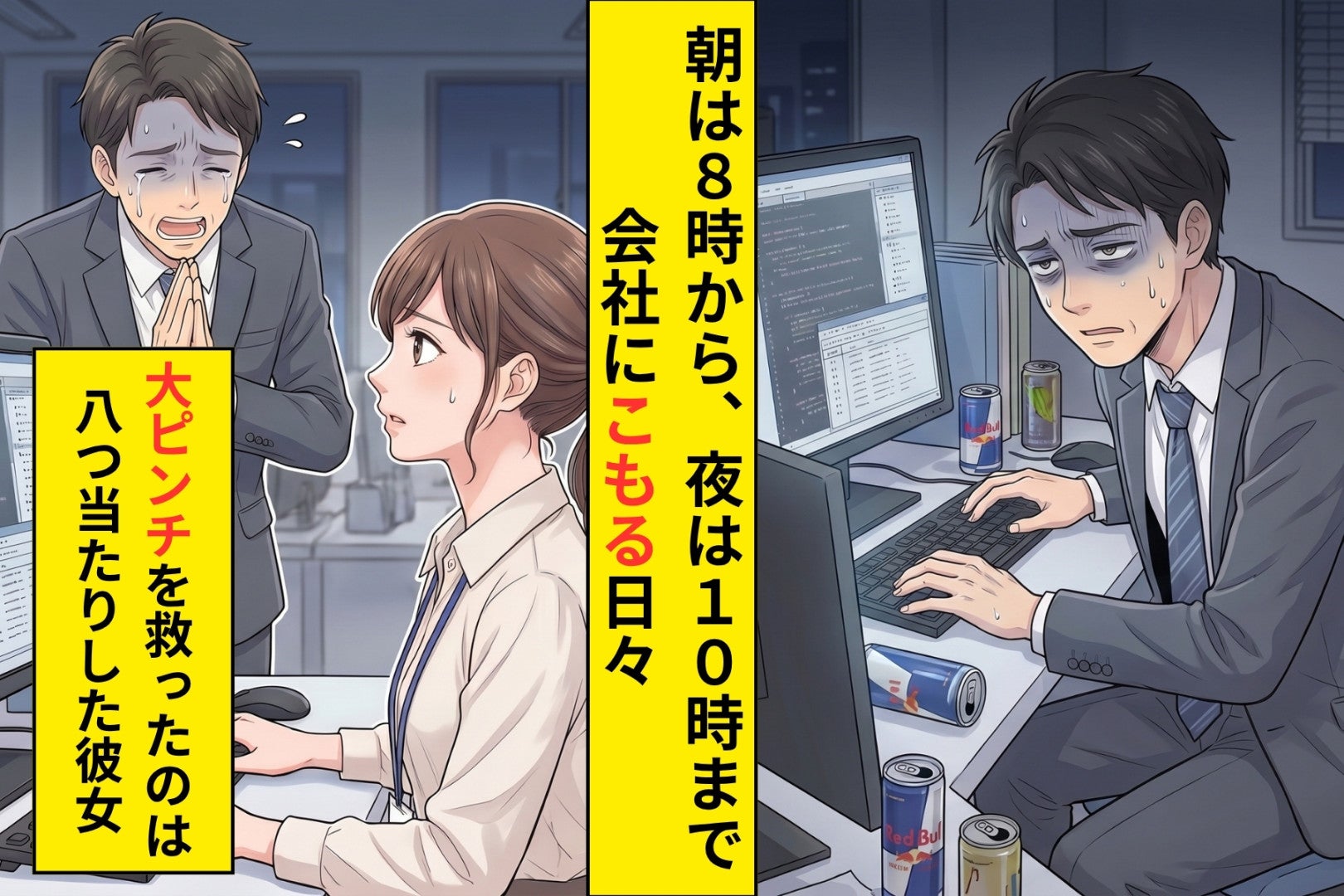 俺が一番に駆け込んだのは、「楽でいいよね」と笑った相手の席だった