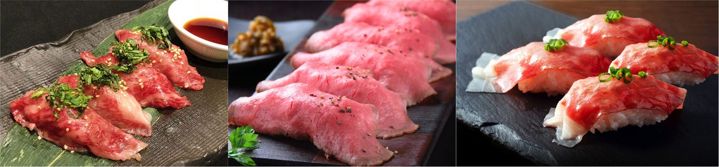 贅沢な肉寿司／画像提供：AATJ株式会社