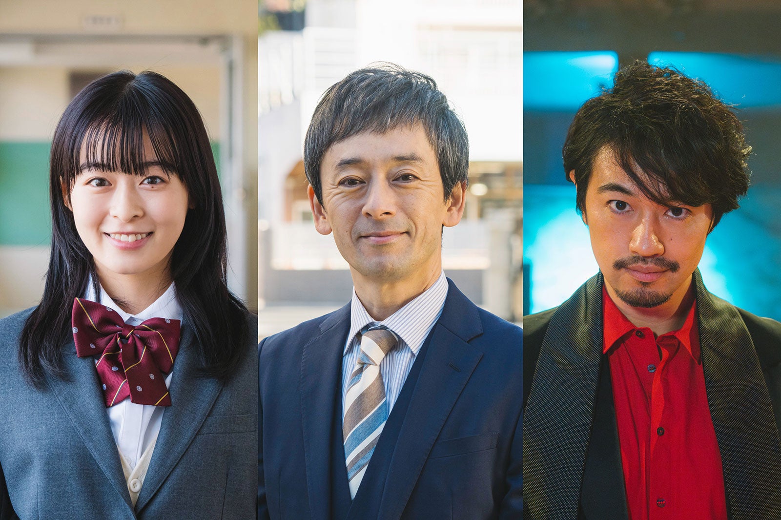 （左から）森七菜、滝藤賢一、斎藤工（C）日本テレビ