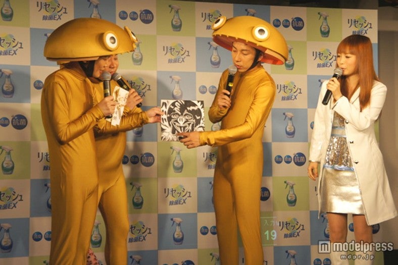 （左から）谷田部俊、杉山裕之、坪倉由幸、中川翔子