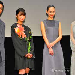 （左から）高良健吾、門脇麦、水原希子、岨手由貴子監督／映画『あのこは貴族』舞台挨拶（C）モデルプレス