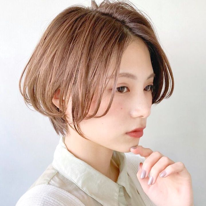 エラ張りさんに似合うショートヘアカタログ 小顔見えが叶う人気の髪型15選 モデルプレス