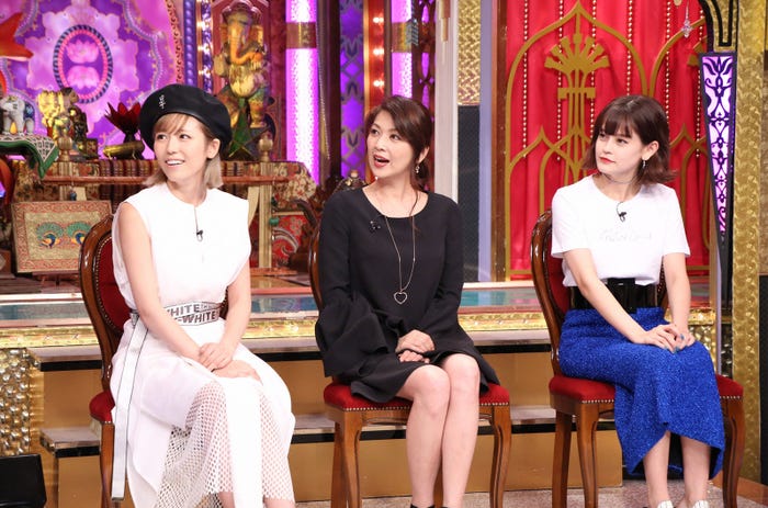 (左から)若槻千夏、飯島直子、emma(画像提供:日本テレビ)