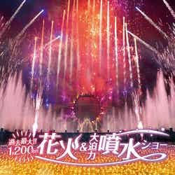 1,200発の花火&噴水コラボショー/提供画像