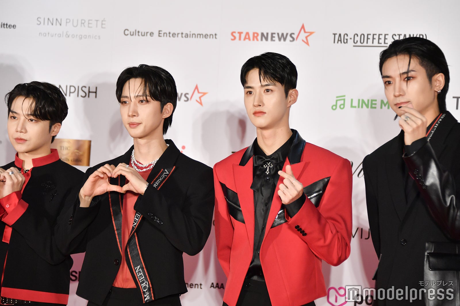 ジンホ、フイ、ヨウォン、ユウト （C）モデルプレス