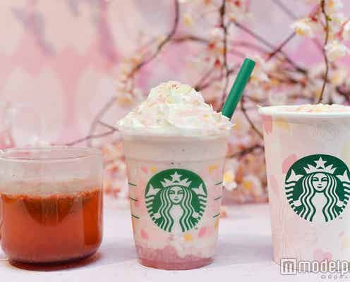 スタバ、さくらドリンクが“最強ビジュアル” 華やかピンク&もちもちソースで春気分<試飲レポ>